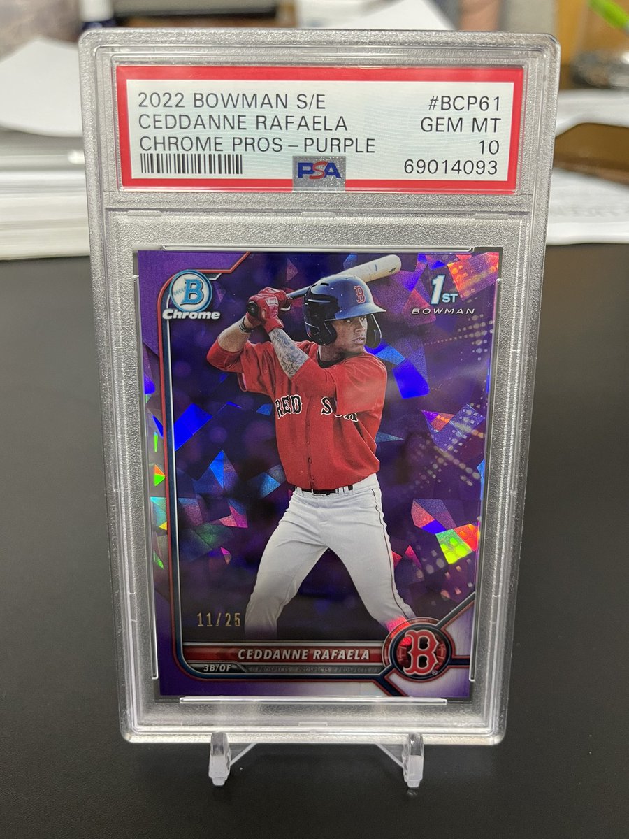 DutchBreaksLV's tweet photo. On sale at the eBay store Dutch_Breaks!! Check it out, Pop 1!! #bowmansapphire #bowman #ceddanne #psa10 #pop1 #thehobby #baseballcards https://t.co/icapXZ06kF