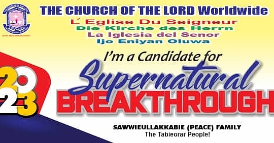 AladuraPope's tweet photo. Welcome to the Year 2023. You have started it well and you will end it stronger in Jesus' mighty name, Amen. #NewYear #ositelu #Ogere #TCL #TCLAW #ToGodBeTheGlory https://t.co/OFMYD6EmdH