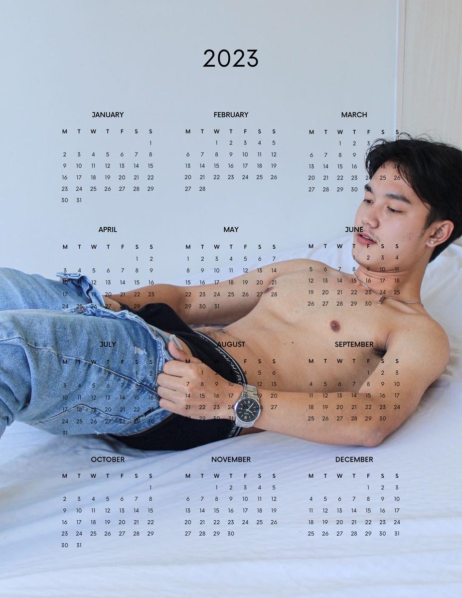b_jhnmchl's tweet photo. Your Calendar boy 🗓️ Happy New Year 🎆 https://t.co/xOFlCVnLnB