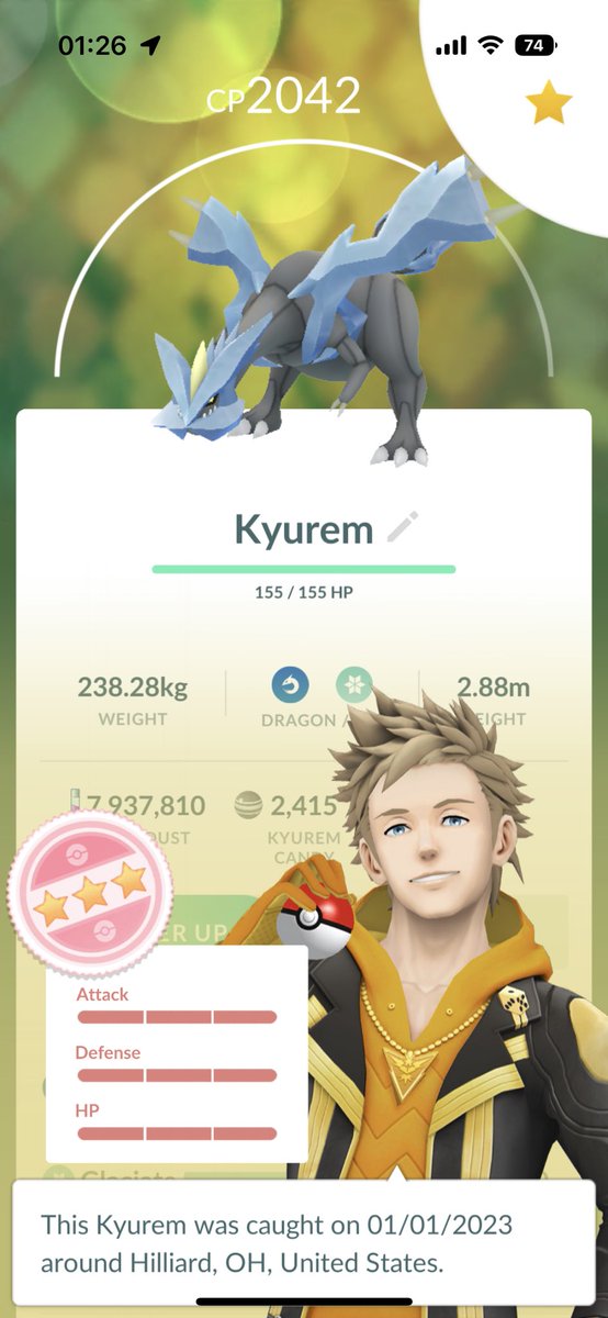 aPokespokes's tweet image. Ok this is just getting FREAKY now @maryna508 🙈😳🤯😅 HUNDO NUMBER 3!! I am joining EVERY raid you send me from now on 🥳😂 THANK YOU!! ❤️

#PoGO #PokemonGORaids #LegendaryHundo #Kyurem #MyLuckyCharm