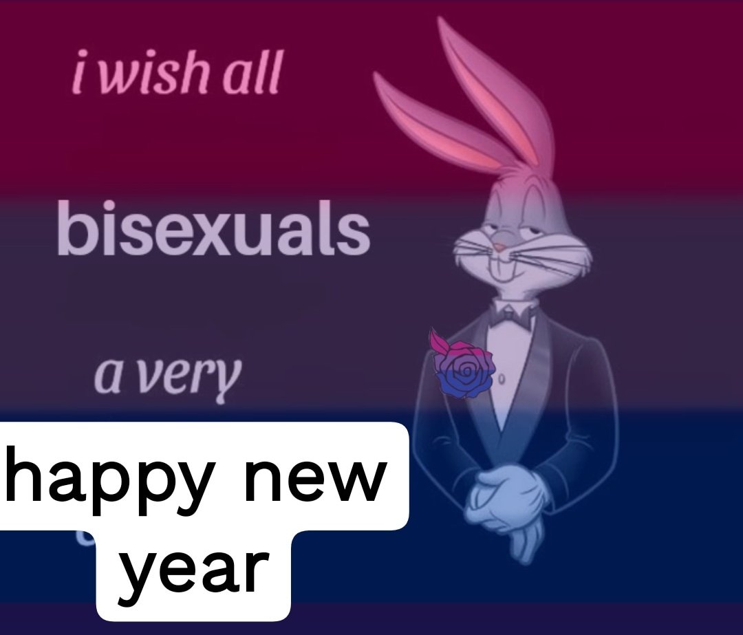 _forbisexuals's tweet image. happy new year bisexuals 💖💜💙