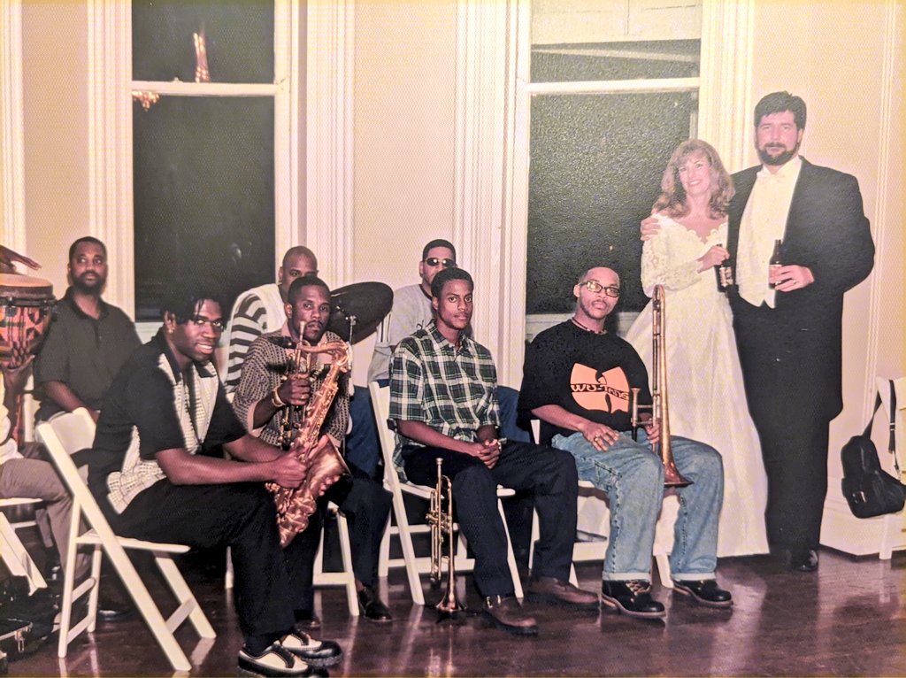 @kimKBaltimore @MayorBMScott I fail to see the problem. I married the love of my life in New Orleans. My one job was to book a band.  I scored the @SoulRebels Brass Band and they BROUGHT IT! If a white guy like me can have a Wu-Tang Clan top in his wedding album, the mayor can have one in his X-mas card.