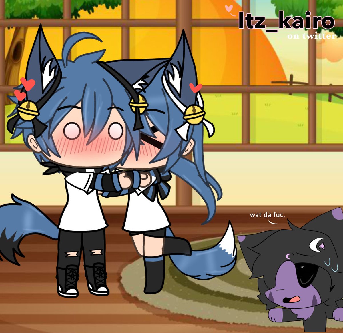 itz_kairo's tweet photo. I think lunar is the cutest wolf. ! By the way , I have a watermark now :3 #bellathewolf https://t.co/2cgzK7oumk