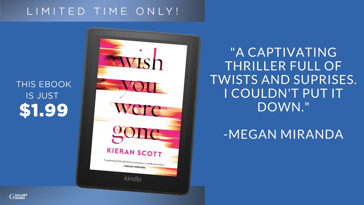 PEOPLE! You can get WISH YOU WERE GONE for your Kindle for just $1.99 for a few more hours! The deal expires, like 2022, at midnight! amazon.com/Wish-Were-Gone…