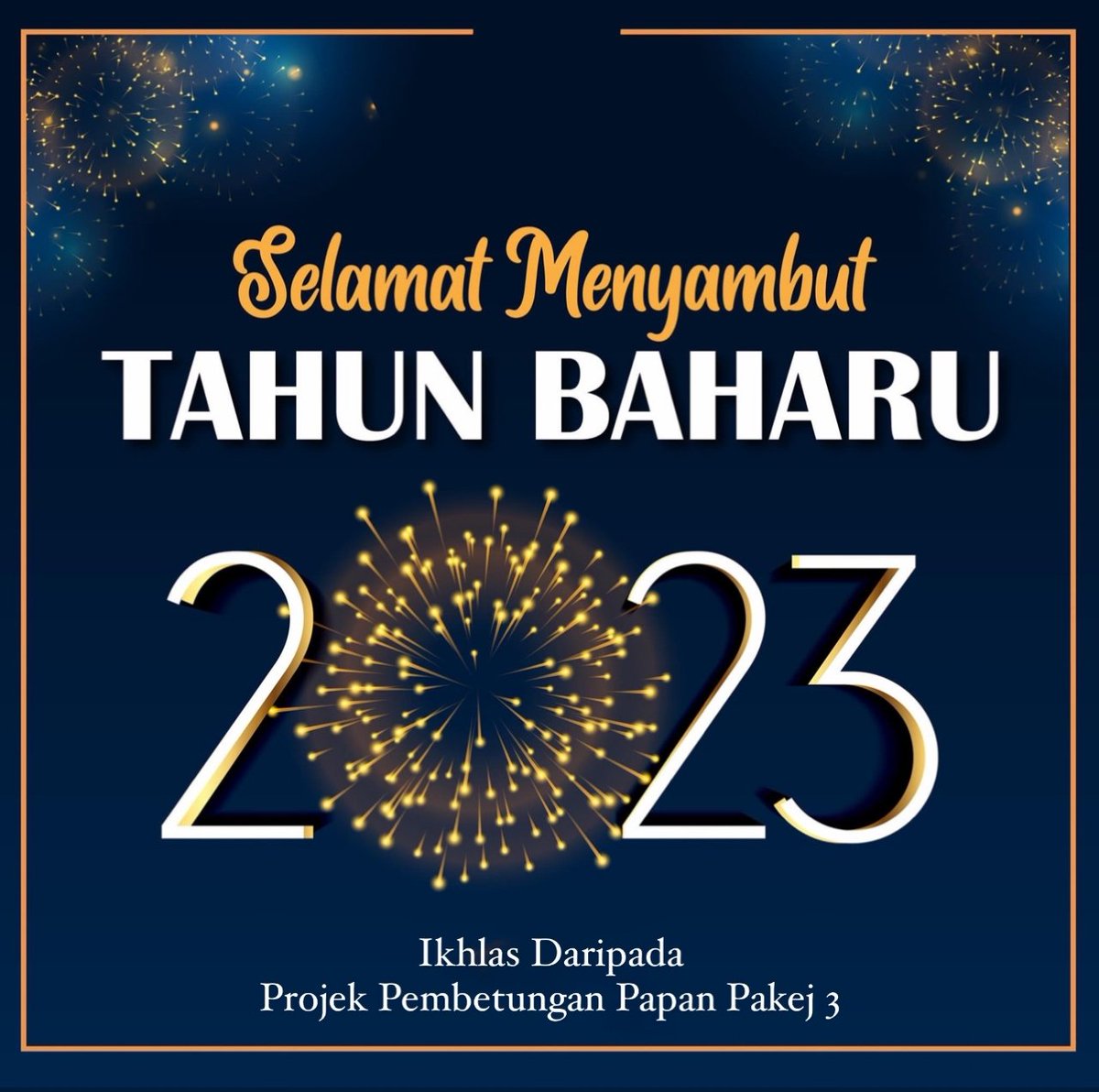 Ipoh_Package3's tweet photo. Selamat Tahun Baharu 2023 kepada seluruh rakyat Malaysia!

Semoga kehadiran Tahun Baharu  2023 membawa kesejahteraan kepada seluruh  rakyat Malaysia.
#ipohseweragenetworkpackage3
#yourfutureisourcommittment https://t.co/oJWih2pWAH