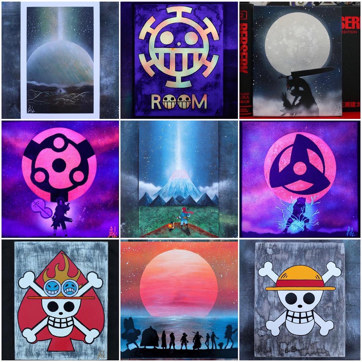 I didn’t really paint this year but here are my favorite 9 of 2022🎉
#Artsummary2022 #art2022 #anime #animeart #spraypaintart