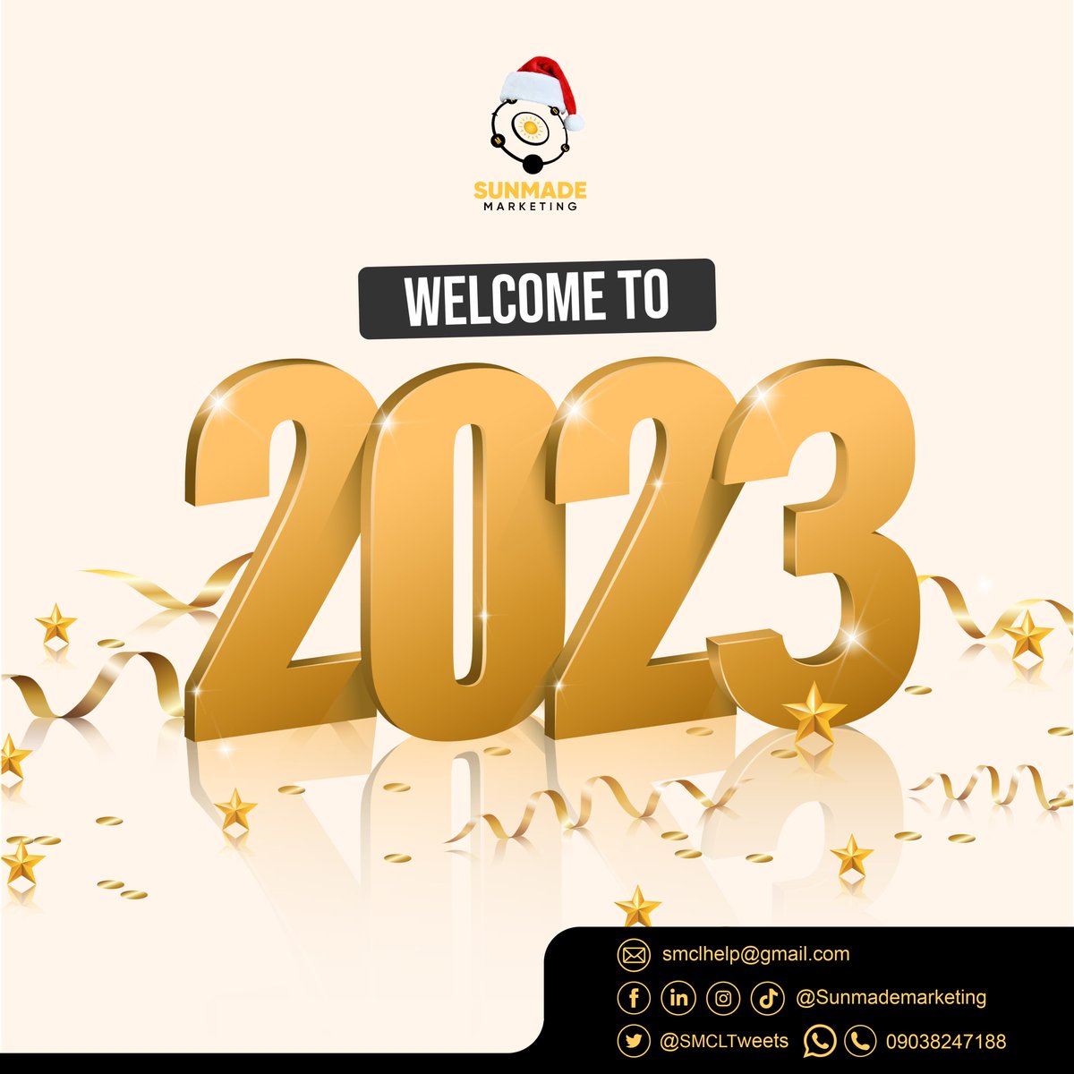 SMCLTweets's tweet photo. Happy New Year!!! Have a Joyful and Prosperous one.

#digitalmarketing #sunmademarketing #seo #sem #contentmarketing #socialmediamanagement #socialmedaimarketing #digitalmarketingagency #websitedevelopment #graphicsdesign #digitalmarketingagencynigeria #emailmarketing https://t.co/EUFDGtGAVT