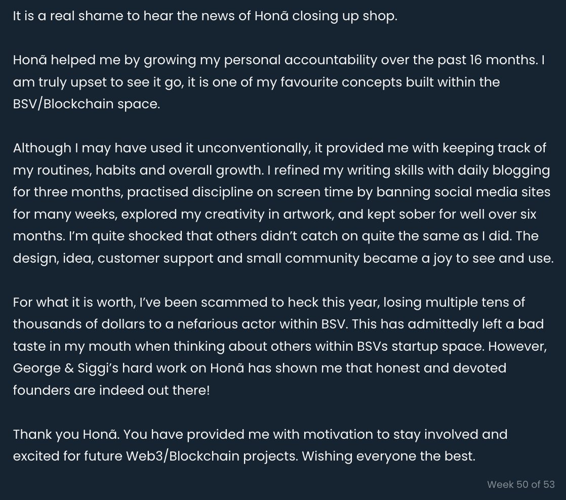 As we close up shop, and end 2022, here's a final testimonial we received from a user.

Thanks everyone for a wonderful time together. We hop you have an amazing 2023 🎉
