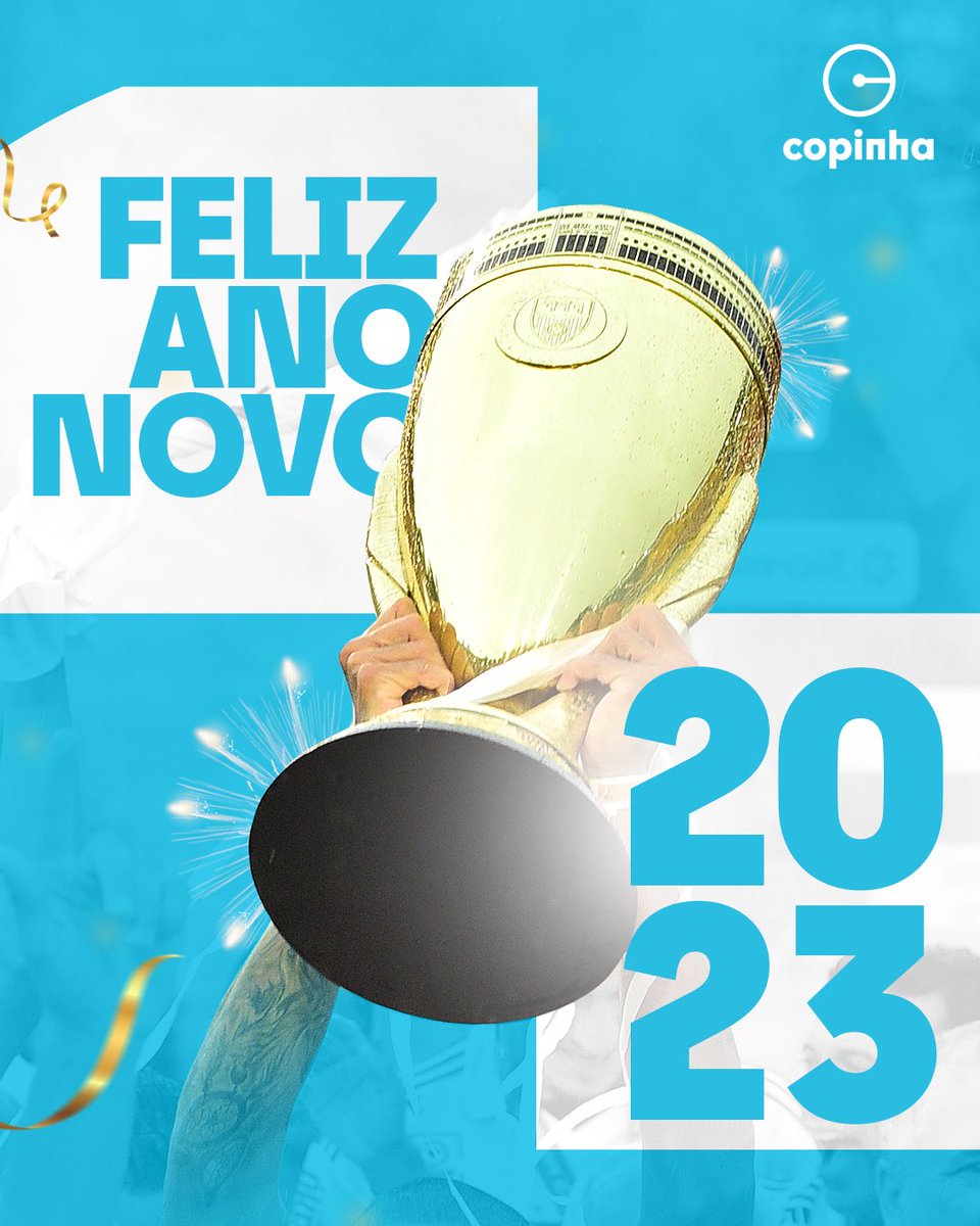 Copinha's tweet photo. Um Feliz 2023 para os amantes da maior competição de base do mundo!
Depois de amanhã tem, hein?! 😍😍
#Copinha23 https://t.co/5hrkb6MmVa