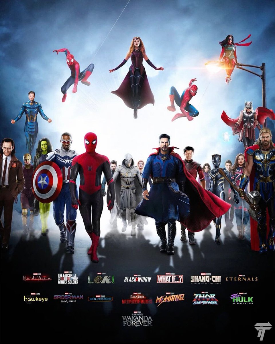 heroichollywood's tweet photo. Your top 5 Marvel Phase 4 projects?

(Artist: @artoftimetravel) https://t.co/RJDZpMC0Sy