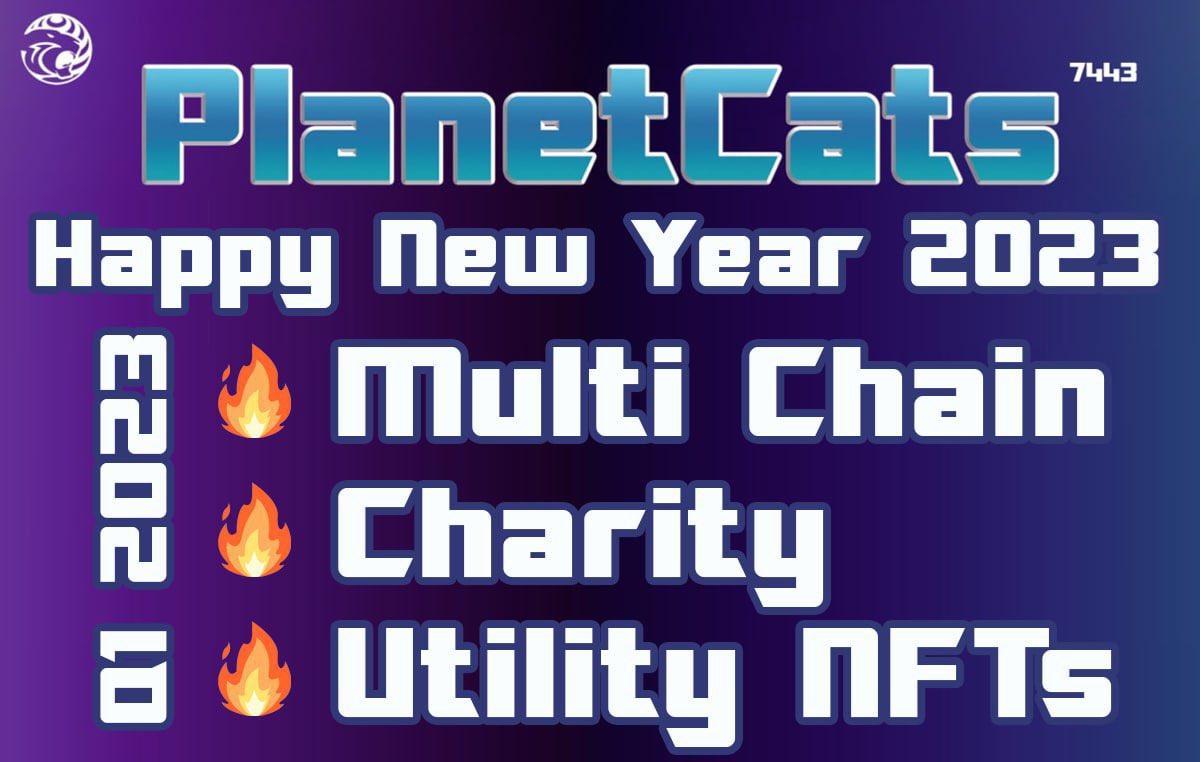 PlanetCats is wishing everyone a wonderful and prosperous New Year!! 2023 is going to be a great, positive year for all of us!! Stay safe on this holiday!! @PlanetCats_com <a href="/GretaThunberg/">Greta Thunberg</a> <a href="/RnfrstAlliance/">Rainforest Alliance</a> <a href="/officialcatcoin/">Official Catcoin</a> <a href="/elonmusk/">Elon Musk</a> #catcoin