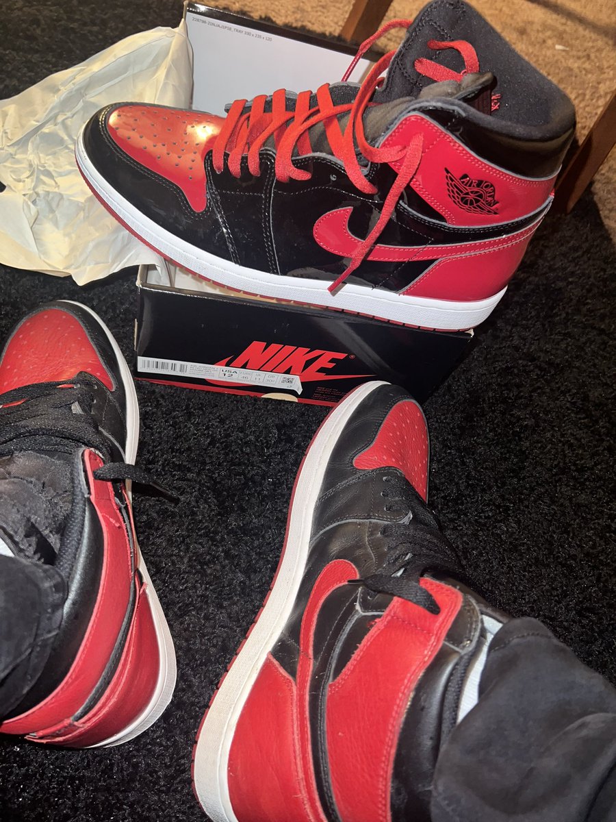 D A Y 31 : BRED’s #1of1s #DecemberRetro1Challenge #ShoeChallenge #ChallengeComplete #KOTD #BRED #BREDPatent #Day31 #NewYearsEve #WorkVibes #MFAM