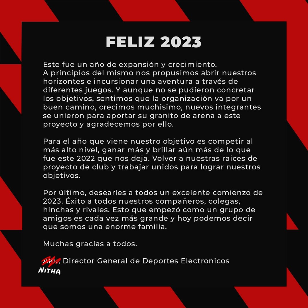 FELIZ 2023! ✨
De parte de toda la familia de BLT ❤️🖤
