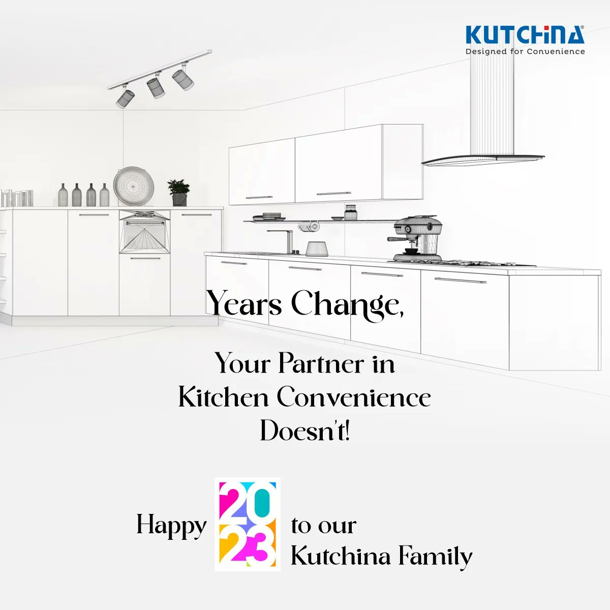 Making your kitchen and home comfortable, always – we at Kutchina, promise to add convenience to your everyday chores, year after year – wishing, you all a very Happy New Year!  
#KutchinaKitchens #Cooking #Kitchen #Home #HappyNewYear #HNY2023 #NewYear2023