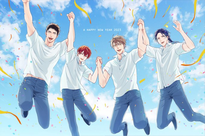 「jumping multiple boys」 illustration images(Latest)｜3pages