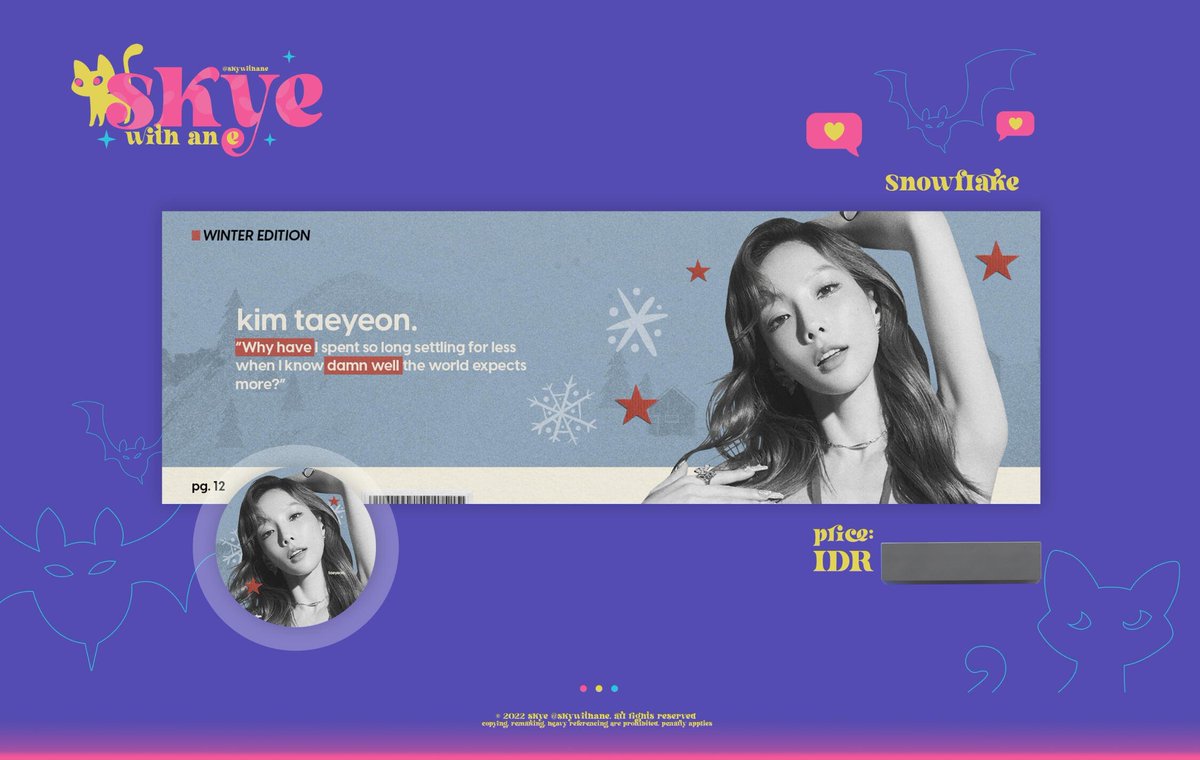 aviscIe's tweet photo. ㅤ

RT jika ingin layout snowflake dari @skywithane.

ㅤ https://t.co/DdTD4U5T5q