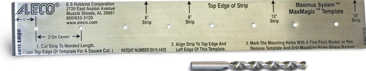 Aleco 477217 Stainless Steel MaxMagic Template Kit, 16' Length x 2-1/2' Width RN1NKDZ

amazon.com/dp/B009DP4OPA?…