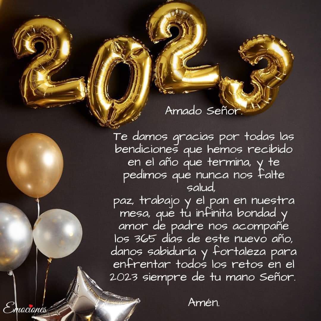Familia Muy bendecido 2023  !! y que la gracia y misericordias de DIOS les abracen y no los suelten !! Los amamos y bendecimos
Lala y Abelardo
♥️♥️♥️♥️♥️♥️♥️♥️♥️