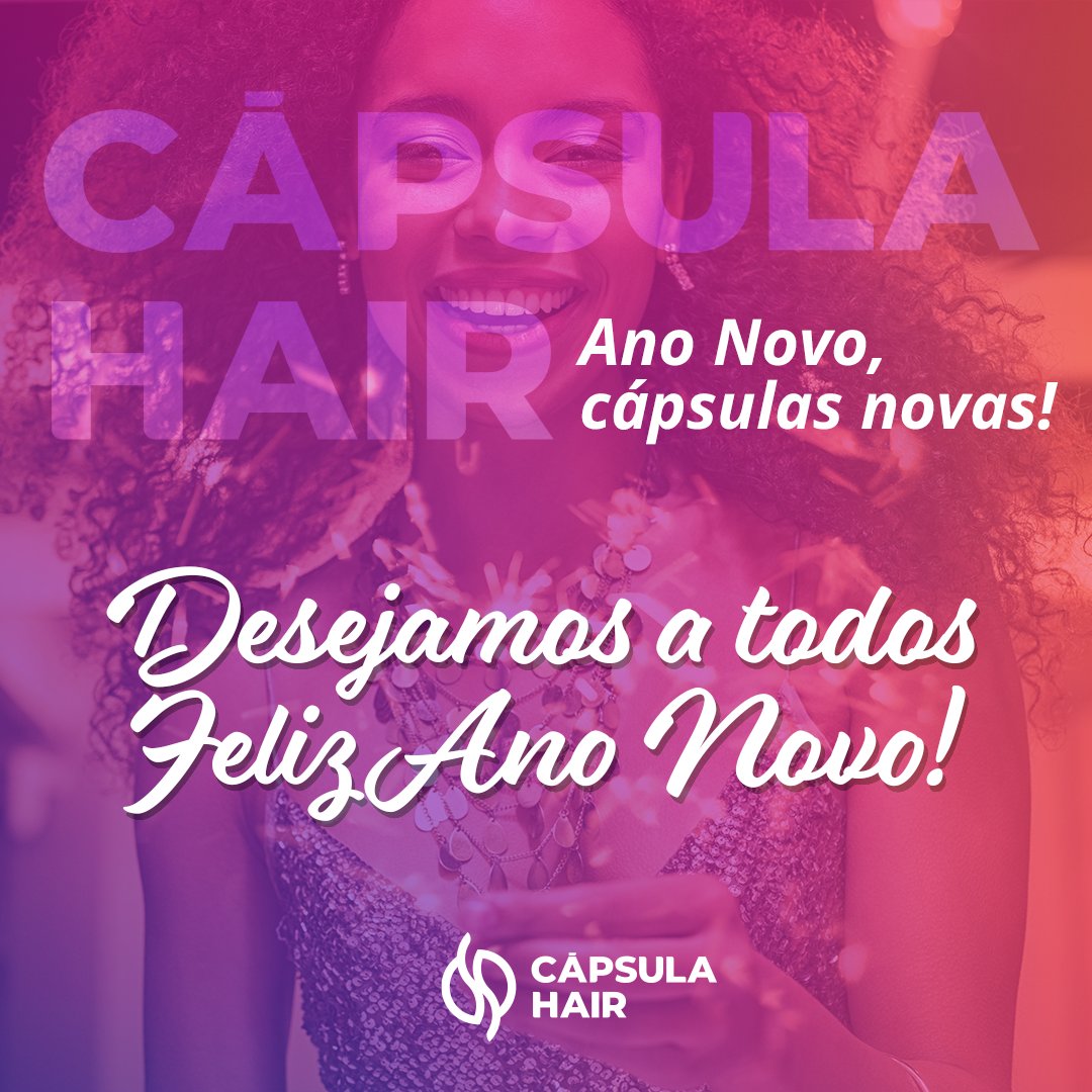 capsulahair's tweet photo. O ano termina e começa outra vez. 🎇🎆

Por isso te convidamos a renovar seu estoque de cápsulas, para que seu ano seja ainda melhor e com muito mais beleza! 💜 https://t.co/AflKMiRT86