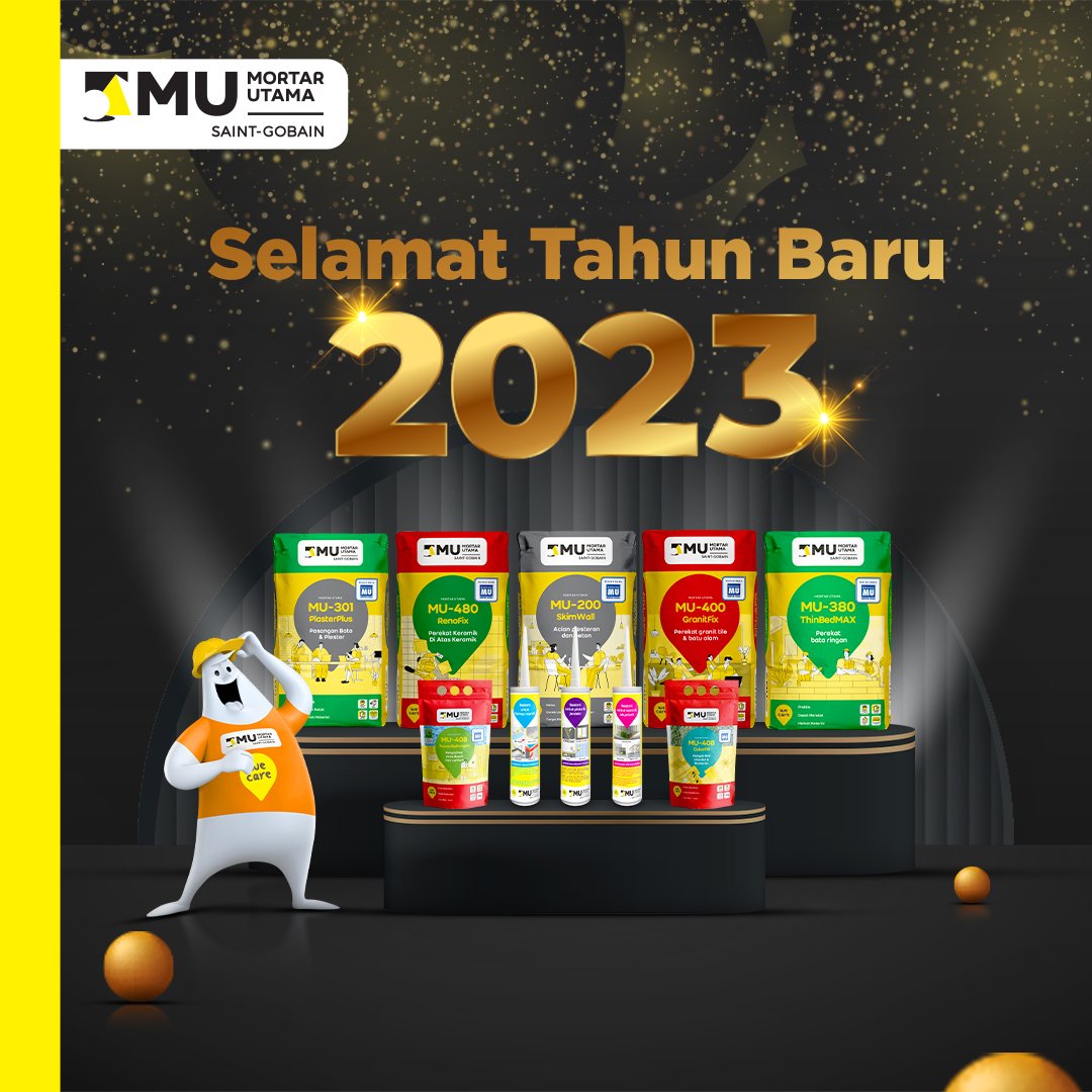 Setelah melalui satu tahun dengan beragam kisah, kini waktunya kita membuka halaman baru dengan semangat yang baru, terima kasih atas kesetiannya terhadap Mortar Utama.

Selamat tahun baru 2023, #SobatMU.