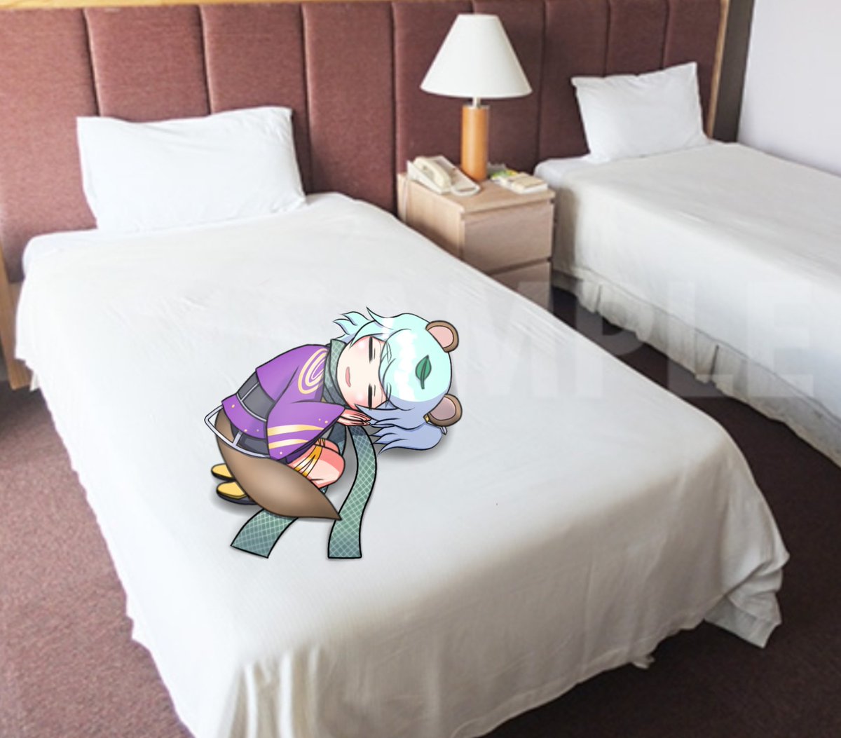 only_pinf's tweet photo. 誰得差分シリーズ。どこでもスヤァくろがねちゃん。(背景透過)

お正月の番組が退屈すぎてこんなん作ってみました。今日のお宿写真が想定例なんですけど、駅のベンチとかに置くと時期的に酔っぱらいに見えそうですね…

今年もよろしくお願いします！ https://t.co/MuTrRn2MhA