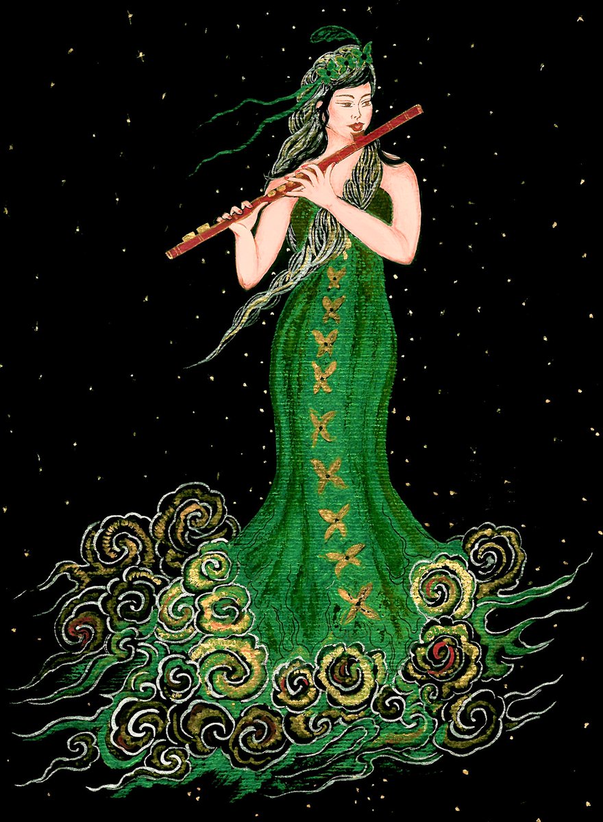 e_ghannadian's tweet photo. ๐ท๐จGoddess of the Flute๐จ๐ท
She is here to present you the gift of hopeโ๏ธ๐คฉ
#WomeninNFTs #ArtToad #handdrawn #Ellart https://t.co/qZi7OZ76jc