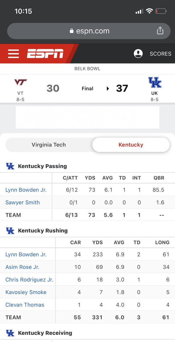 @CheezItBowl @SickosCommittee I raise you the 2019 Belk Bowl with WR Lynn Bowden punching a VT player pre grame, still being allowed to play… and played QB.