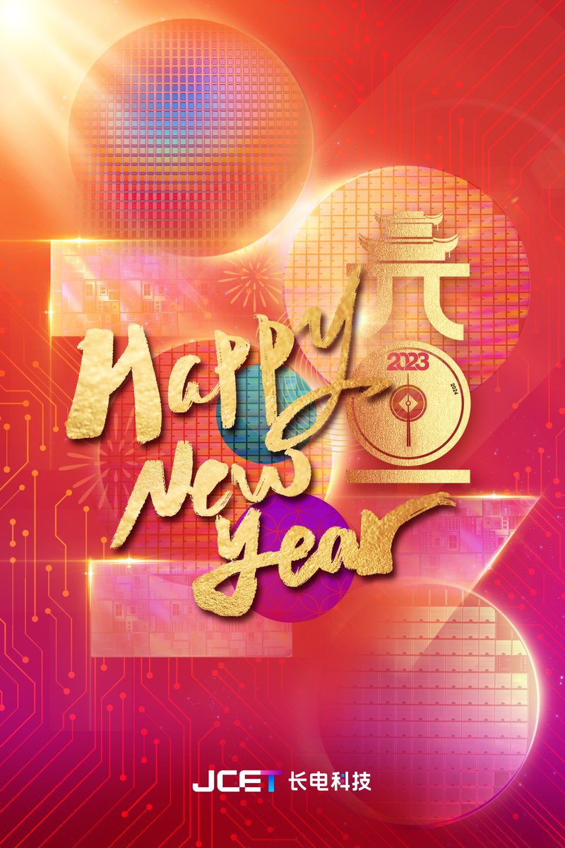 JCETGroup's tweet photo. Happy New Year from all of us at JCET!  #JCET #happynewyear2023 https://t.co/0brbL73G8k