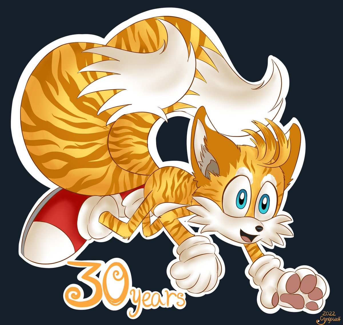 The year of 2022 has been a very special year for me. Not only was it Tails' 30th year, but it was also the year of my Zodiac. So in honor of both, I end this year with Year of the Tiger Tails! #TailsTheFox #Tails #milestailsprower #YearOfTheTiger