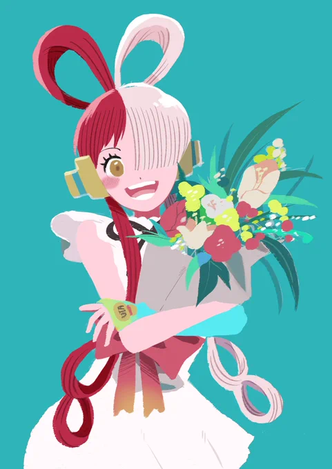 ウタちゃんと花束 