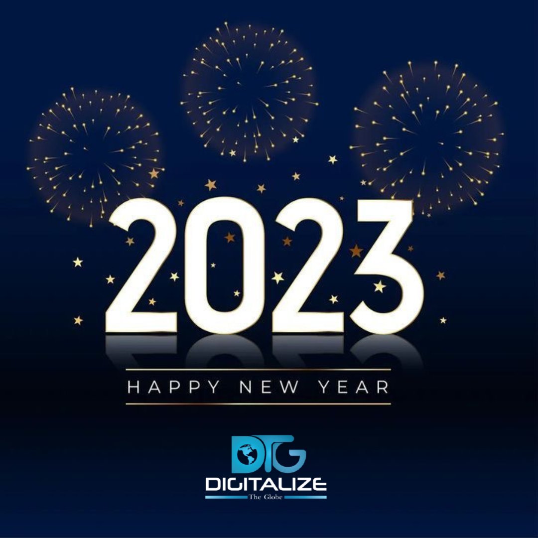 DT_Globe's tweet photo. DTG wishes you a very happy new year 2023. 🎉🎊🎈

#happynewyear #newyear2023 #welcome2023 #digitalizetheglobe #dtg https://t.co/90mNXYnptw