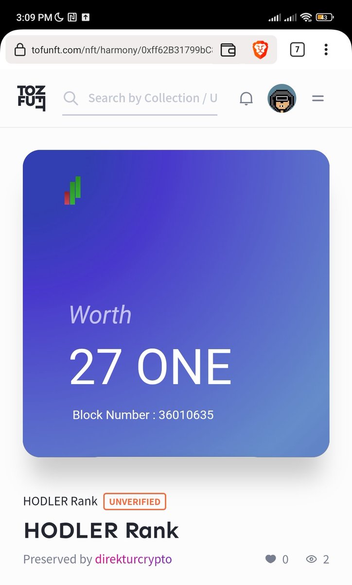 direkturcrypto's tweet image. i just hold 27 ONE now in my wallet 😭😭

how much $ONE in your wallet today ? 😂😂

mint FREE your rank NFT Harmony -&amp;gt; rank.harmonynft.id
