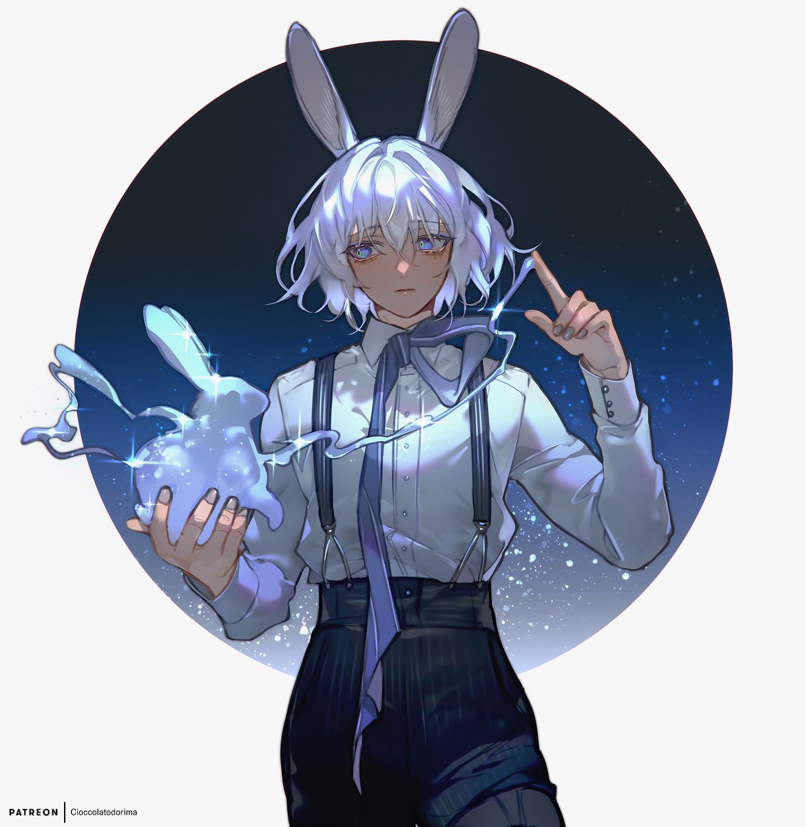 「Water Bunny 」|Cioccolatodorimaのイラスト