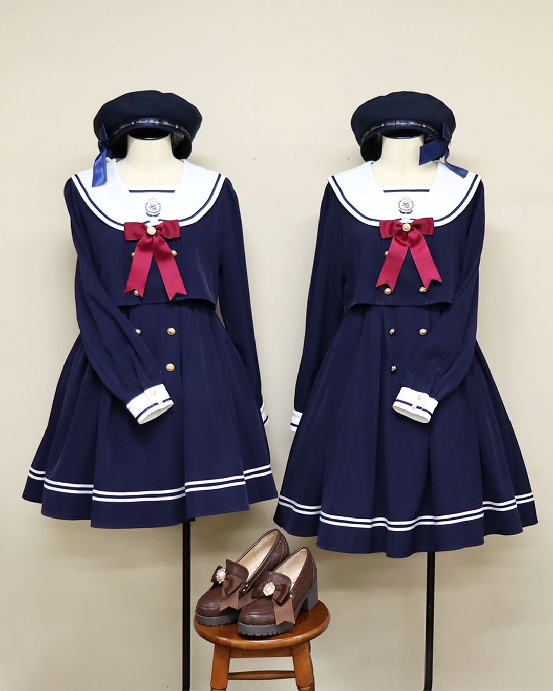 Amavel ワンピース　制服風　3点セット