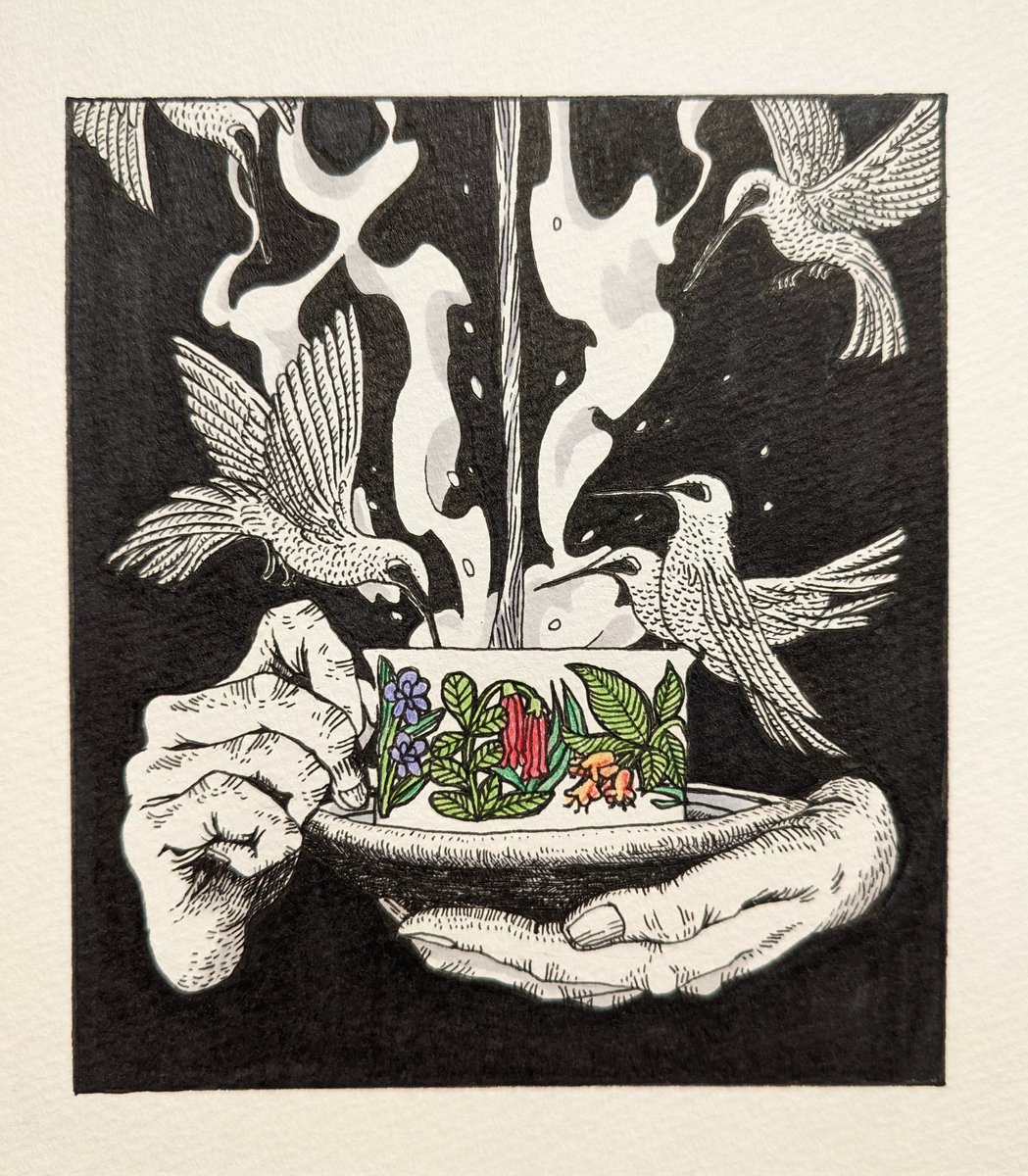 【展示会のお知らせ】
今年のの展示会始めは @artbook_gallery さんにて1点作品を飾らせて頂いております☺️

1/1〜1/25まで開催してますので良かったら見に来てくださると嬉しいです✨

なんと!バーチャルギャラリーでも拝見可能なんです!めっちゃ面白いのでこちらで見るのもオススメです! 