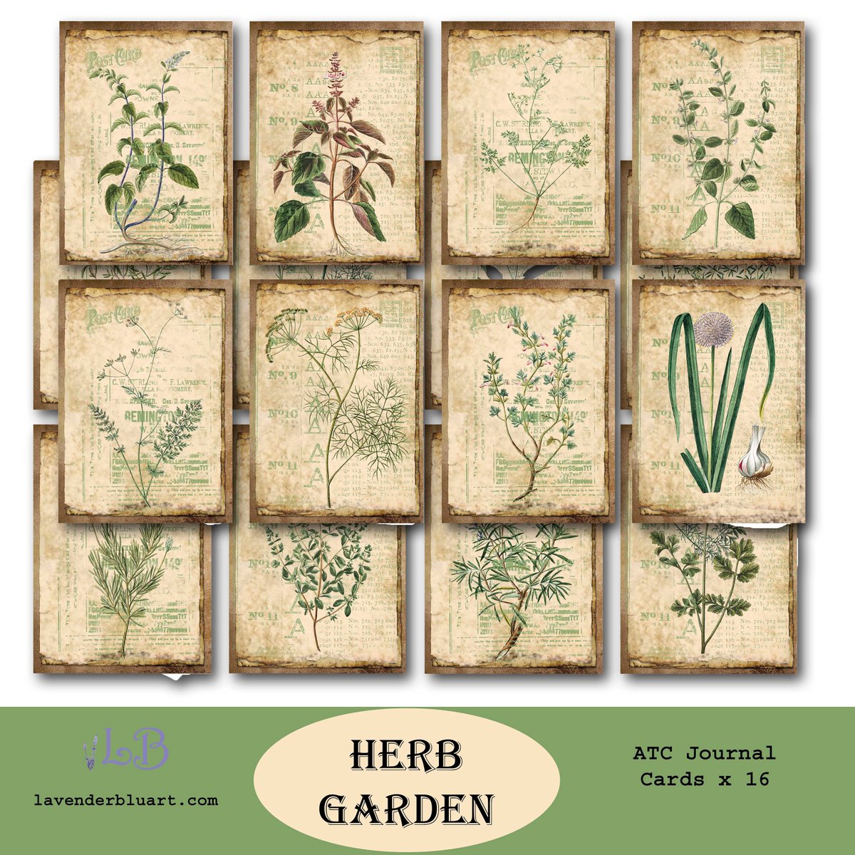 LBluart's tweet image. Smart Buys! Journal Cards Herb Garden | Printable Journal Kit | ATC Journal Cards starting from $3.00 at etsy.me/3WJOeLU See more. 🤓 #JournalCards #HerbJournal