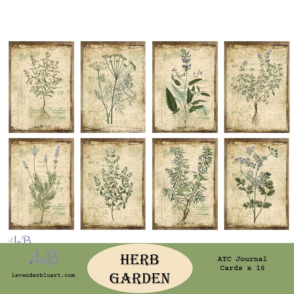 LBluart's tweet image. Smart Buys! Journal Cards Herb Garden | Printable Journal Kit | ATC Journal Cards starting from $3.00 at etsy.me/3WJOeLU See more. 🤓 #JournalCards #HerbJournal