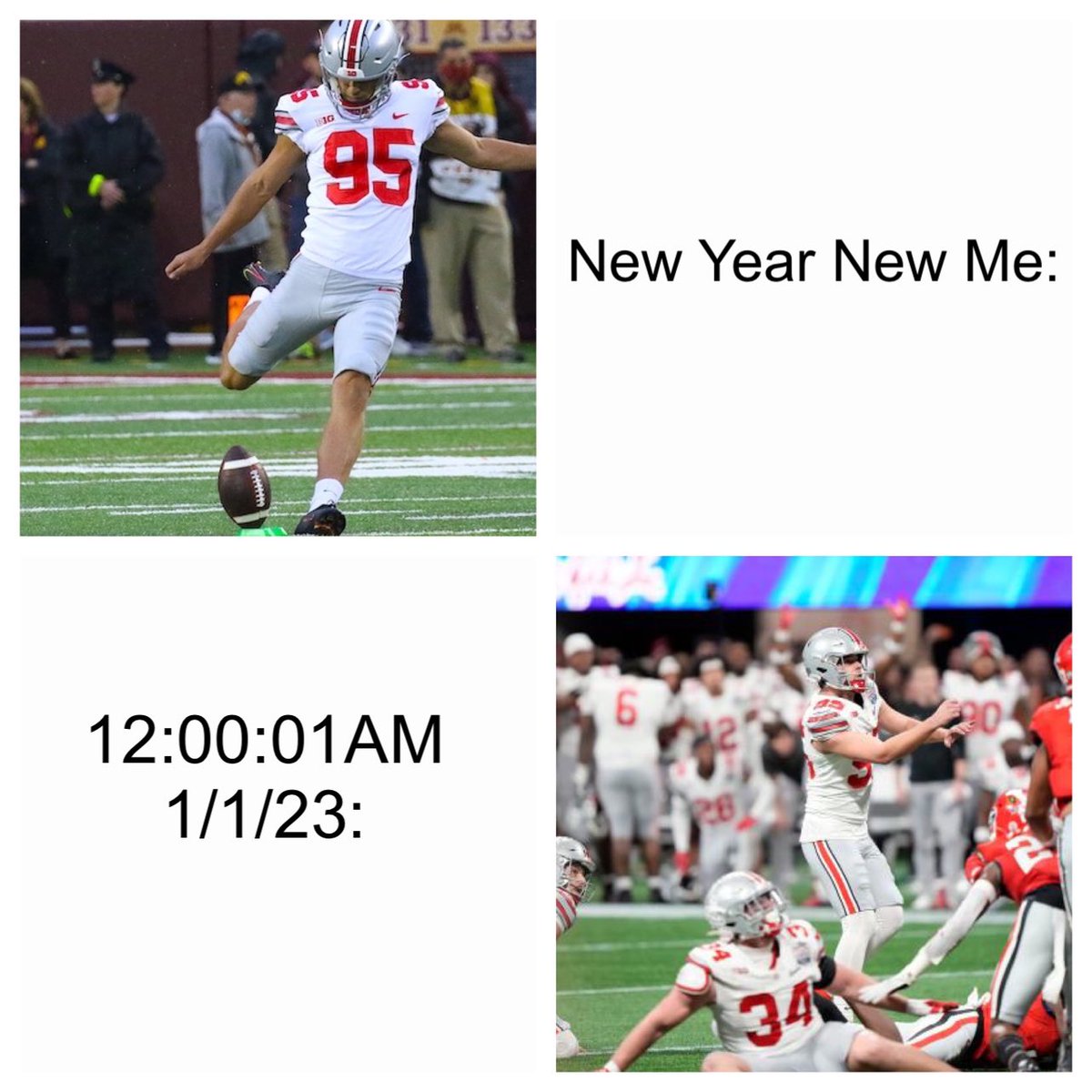 bmoneygolf's tweet photo. Hopefully this isn’t how 2023 kicks off #HappyNewYear2023 #ForTheBrand #PeachBowl #OSUvsUGA https://t.co/UGNxlBYO0L