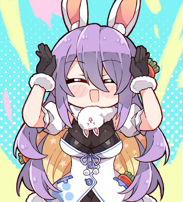 Happy Year of the Rabbit! #HoshinovArt #ホロライブカウントダウン 