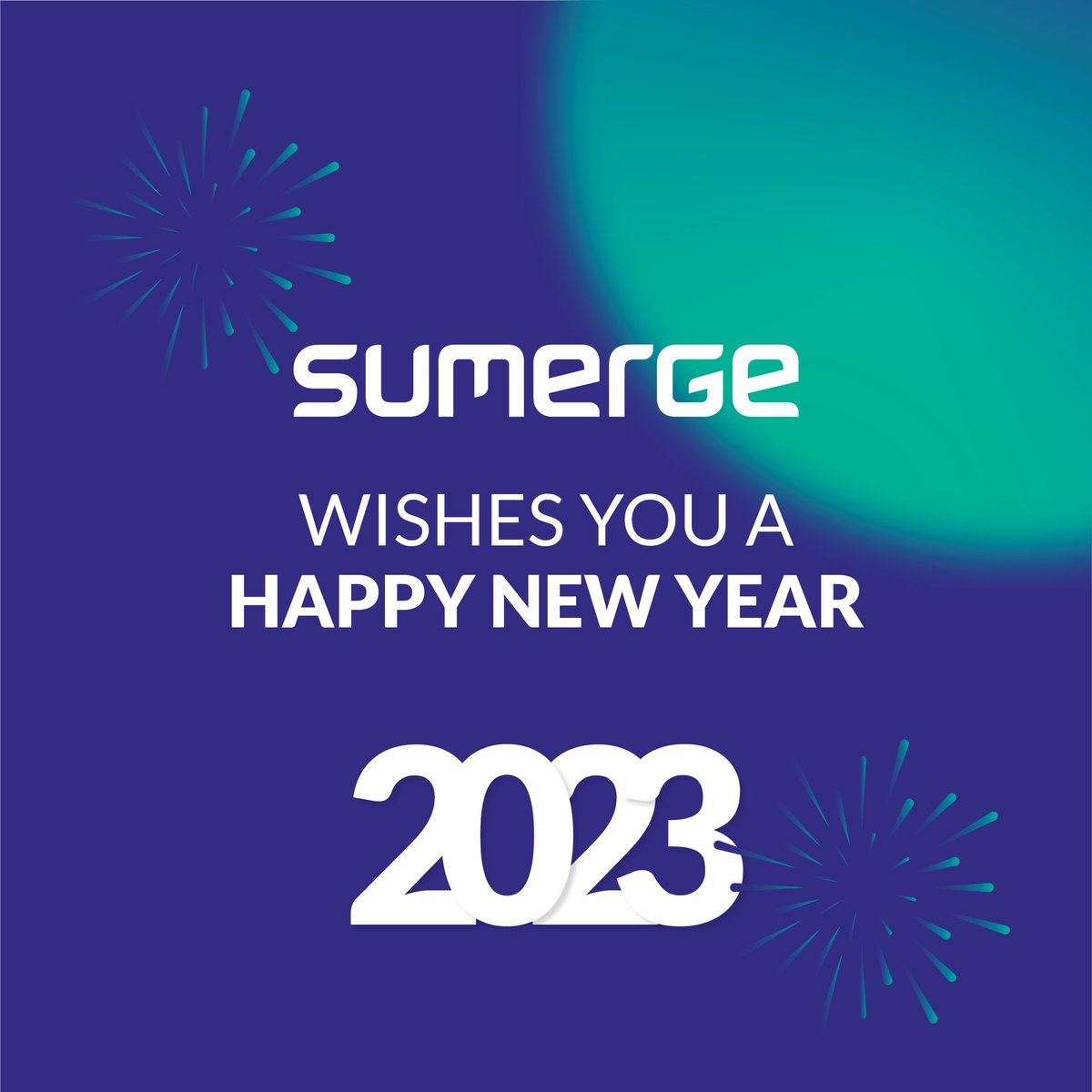 Sumerge's tweet photo. Happy new year from our Sumerge family to yours! 💙🎉

#Sumerge #newyear #software #techleader https://t.co/NubHiiYaoE