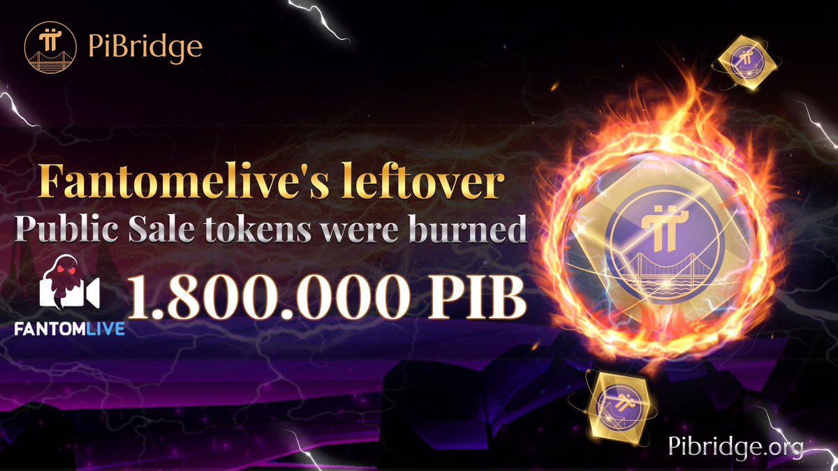 PiBase_co's tweet photo. ❗️#PiBridge would like to announce that all unvested #IDO tokens on #Fantomlive have been destroyed and burned.
🔗Link TX hash: https://t.co/kuZ5b8giFP
#pi #btc #bnb https://t.co/fVtwA6ljoP