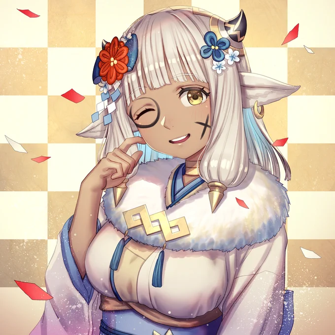 お正月アシュちゃんNew year Ash#FEヒーローズ #FEHeroes 