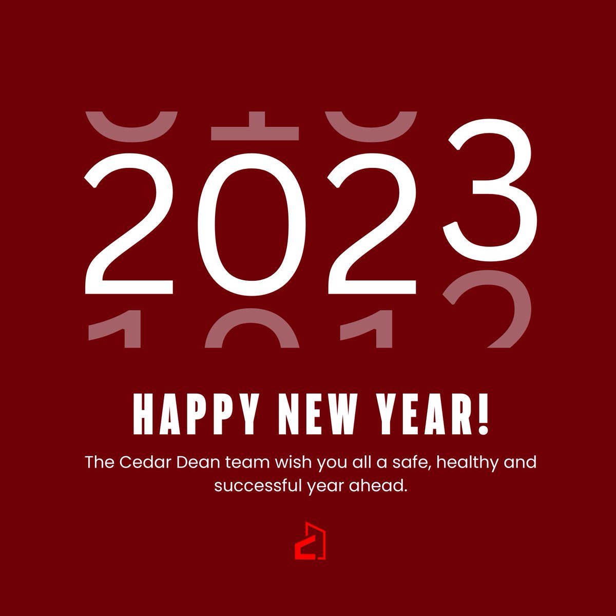 Happy New Year! 

Wishing you all a safe, healthy and successful year ahead. 

#HappyNewYear #CedarDean #SupportingBusinesses #SupportingTenants