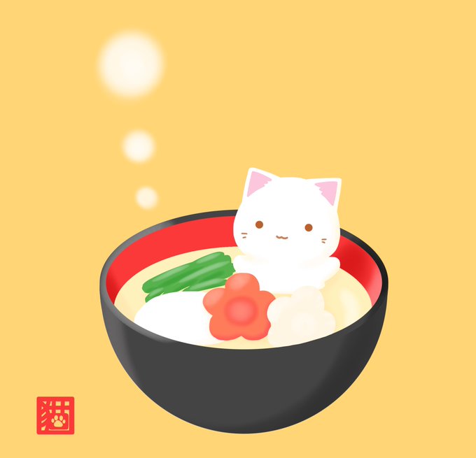 「食べ物 白い猫」のTwitter画像/イラスト(新着)｜4ページ目