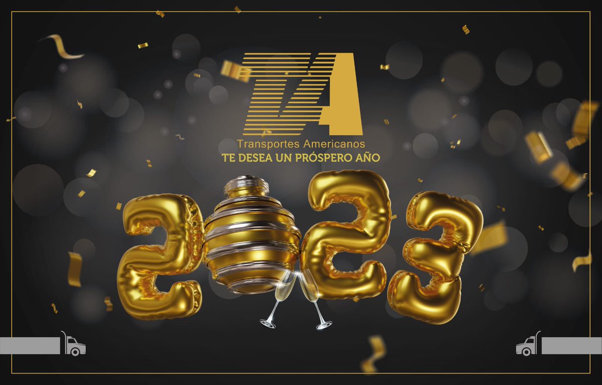 TAMERICANOS55's tweet photo. Feliz Año Nuevo! Que este 2023 sea un año lleno de prosperidad y cosas positivas. #TA https://t.co/8siuifpu1S