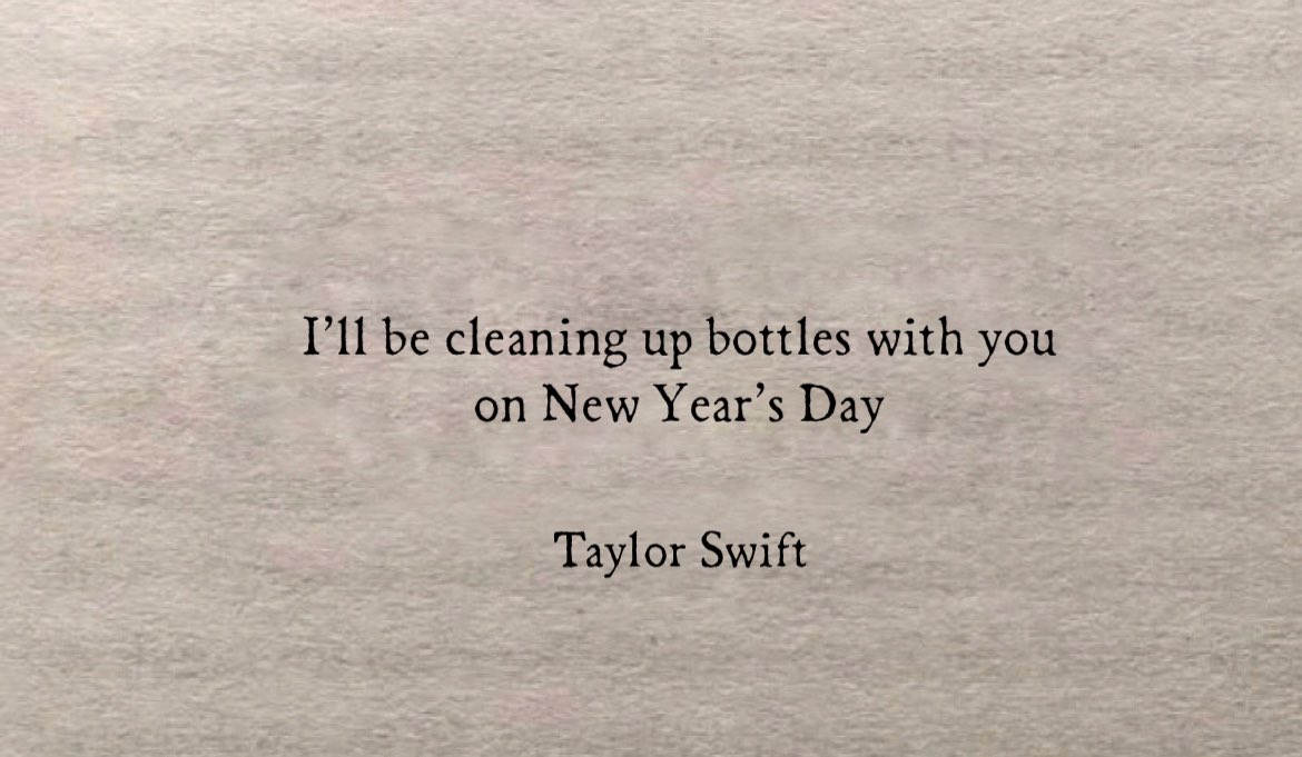 taylor swift - new year's day