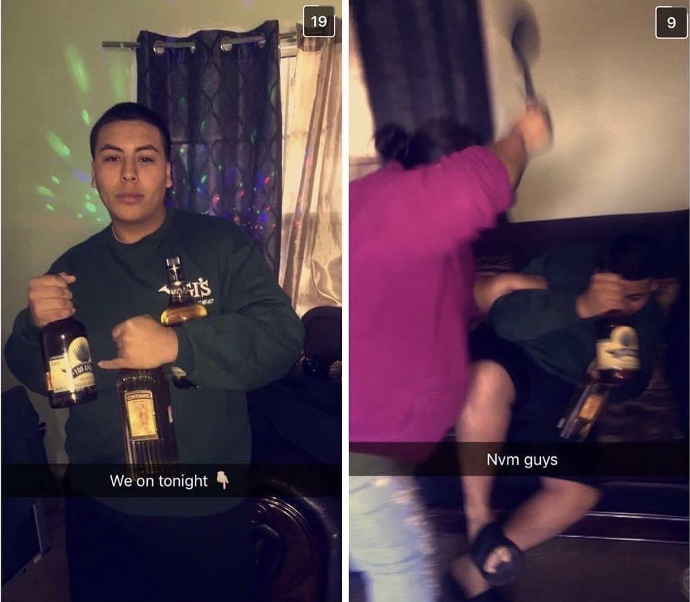 johnjoelruiz's tweet photo. Drinking in front of my mom feels like this https://t.co/POBeHx2MGf