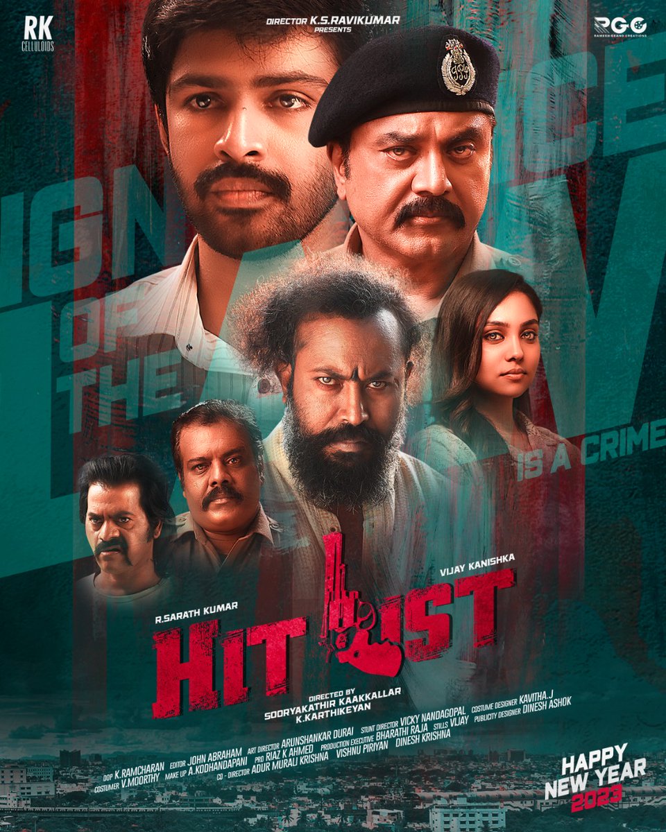 Team #HitList wishes you all a very #HappyNewYear 🥳👍🏼

Shooting in progress! 🎬

#RKCelluloids
@ksravikumardir 
@realsarathkumar 
@kanvikraman 
#Sooryakathirkaakkallar
#KKarthikeyan
@smruthi_venkat
@AnupamaKumarONE
@dineshashok_13
@ParasRiazAhmed1
@V4umedia_