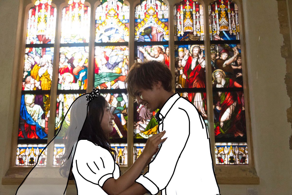 _Mr_generations's tweet photo. リアルにこうなったっていうか、
片寄涼太・土屋太鳳夫婦の結婚式が��われた場合こうなるってことよね。。。 https://t.co/mN0QIQccgv
