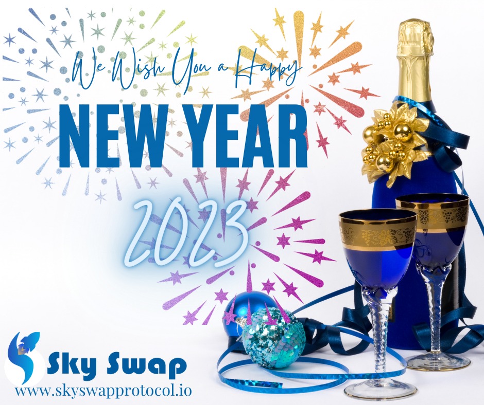 May you put your past sorrows, suffering, and misery behind you and ring in the new year with joy, warmth, and an optimistic outlook. 

SkySwap Family wishes a Very Happy New Year to everyone.

Visit us:-www.skyswapprotocol.io

#skyswap  #newyear #newyear2023 #newyearseveparty